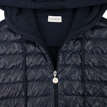 Moncler Maglia Con Hoodied Cardigan Navy 878