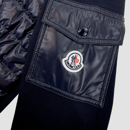 Moncler Maglia Con Hoodied Cardigan Navy 878