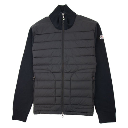 Moncler Padded Wool Cardigan Black