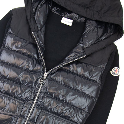 Moncler Padded Hooded Cardigan Black 999