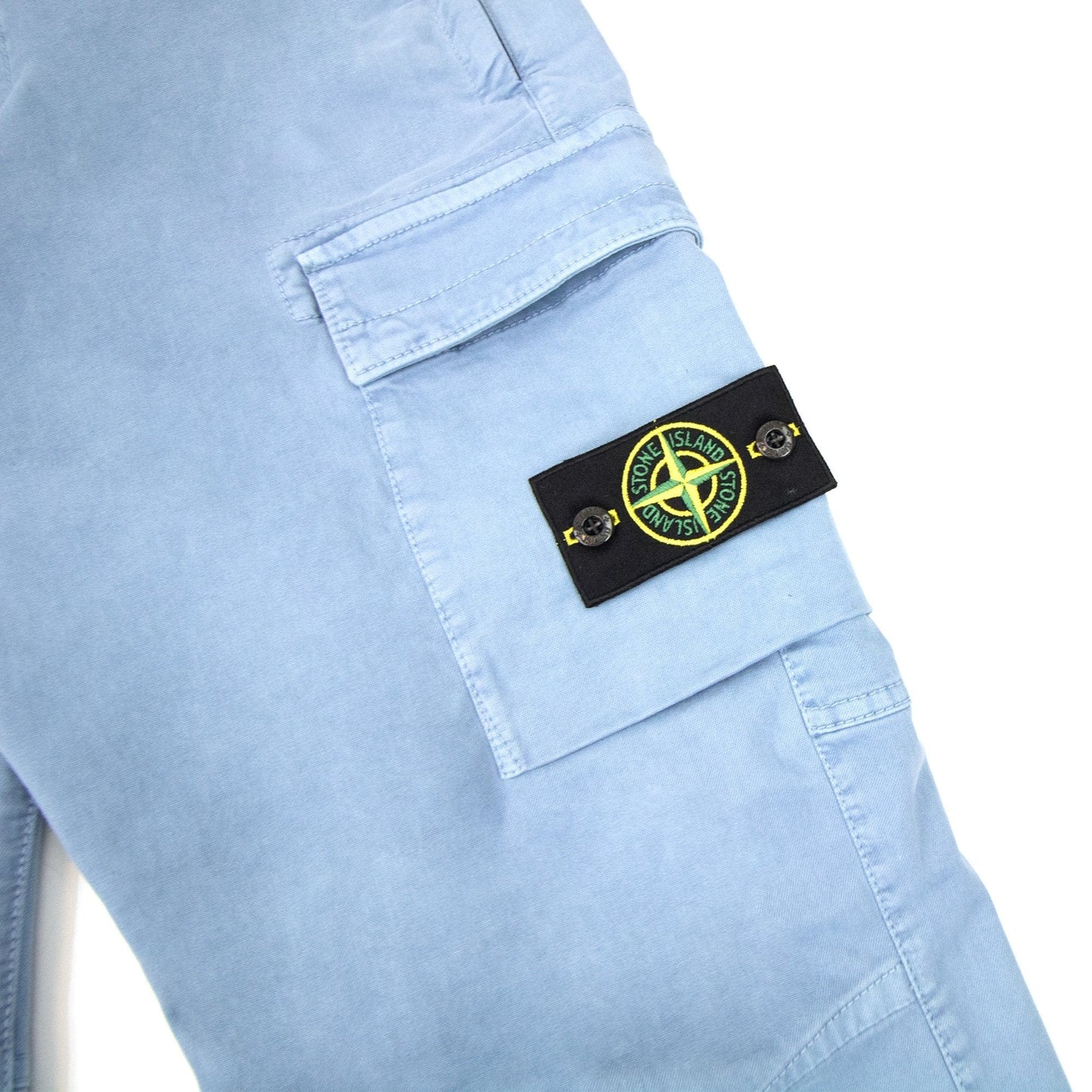 Stone Island 313l1 T.co+old Cargo Trousers Powder Blue V0046