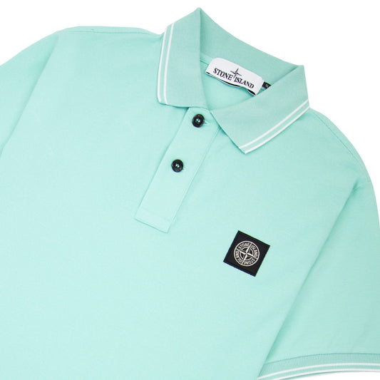 Stone Island 22s18 Slim Fit Polo Shirt Mint Green V0044