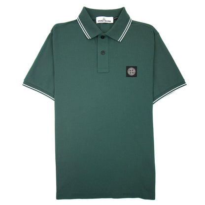 Stone Island 22s18 Slim Fit Polo Shirt Green V0057