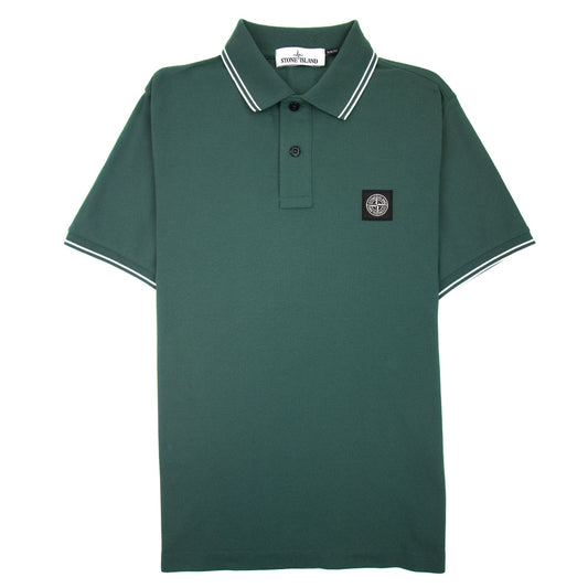 Stone Island 22s18 Slim Fit Polo Shirt Green V0057