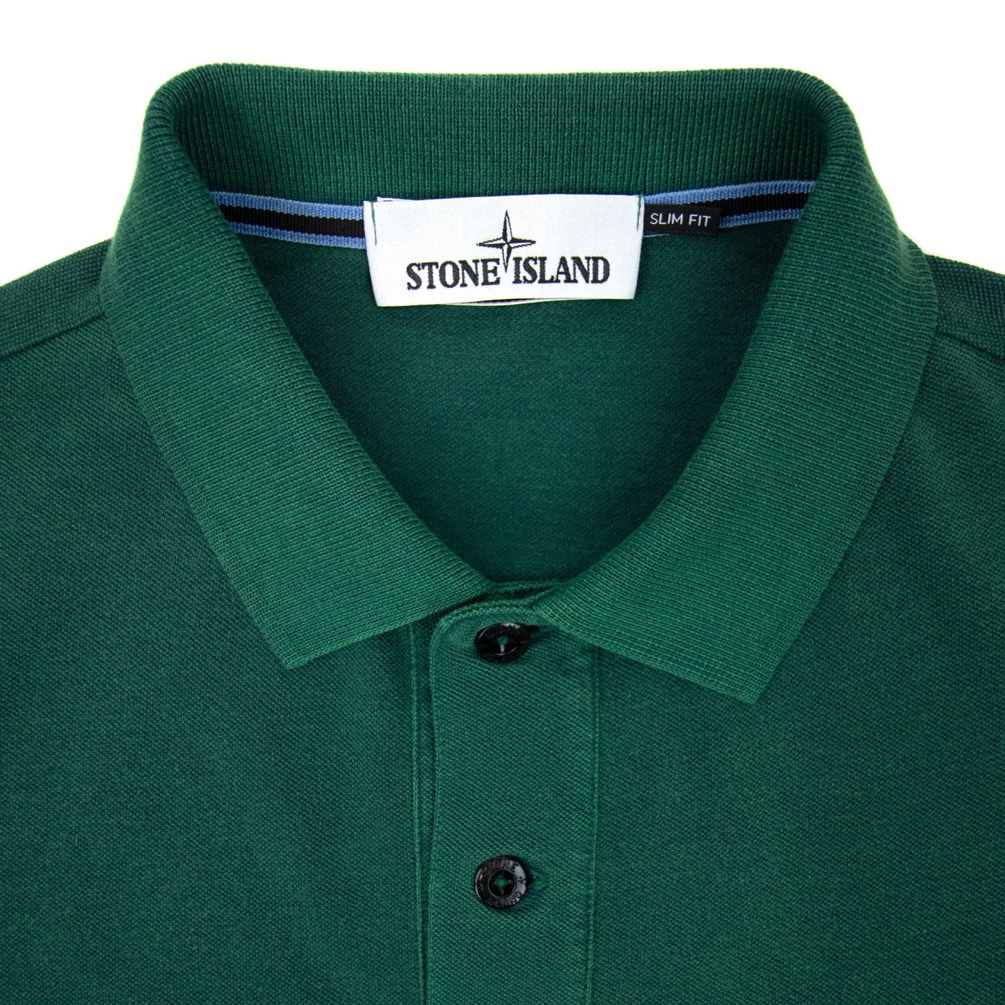 Stone Island Slim Fit Patch Polo Green V0050