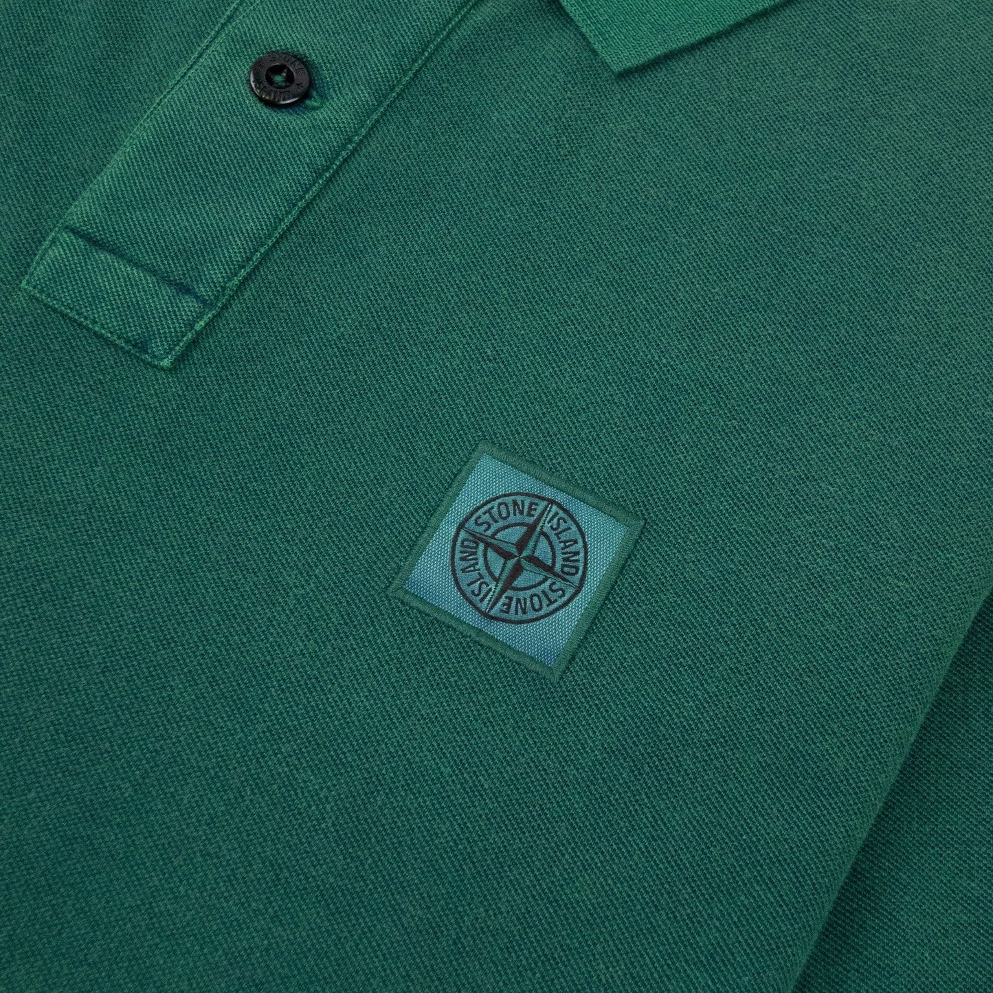 Stone Island Slim Fit Patch Polo Green V0050