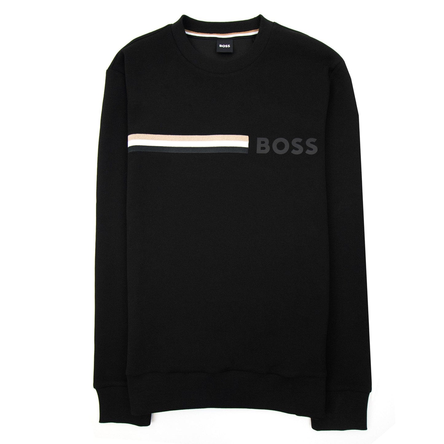 Hugo Boss Stadler 94 Textured Sweatshirt Black 001