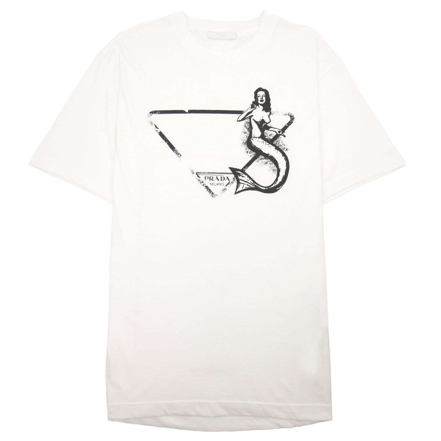 Prada Prada Mermaid Symbol T-shirt White