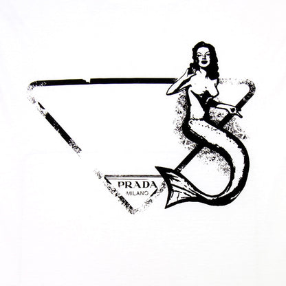 Prada Prada Mermaid Symbol T-shirt White