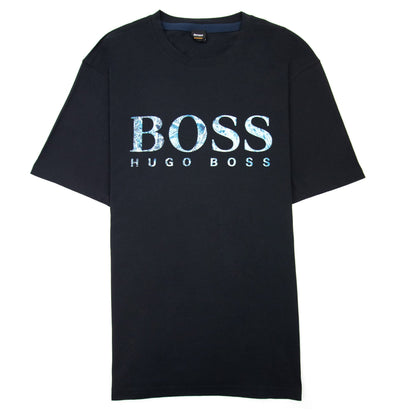 Hugo Boss Teecher 4 Printed Logo T Shirt Black 001