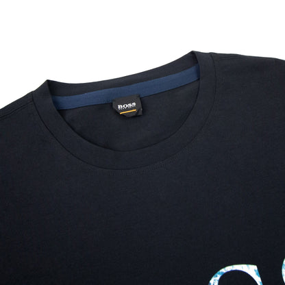Hugo Boss Teecher 4 Printed Logo T Shirt Black 001