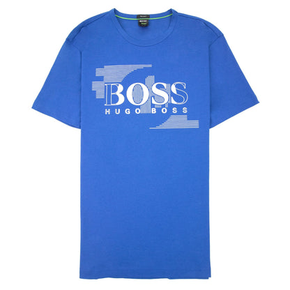Hugo Boss Tee 1 Logo T Shirt Blue 420