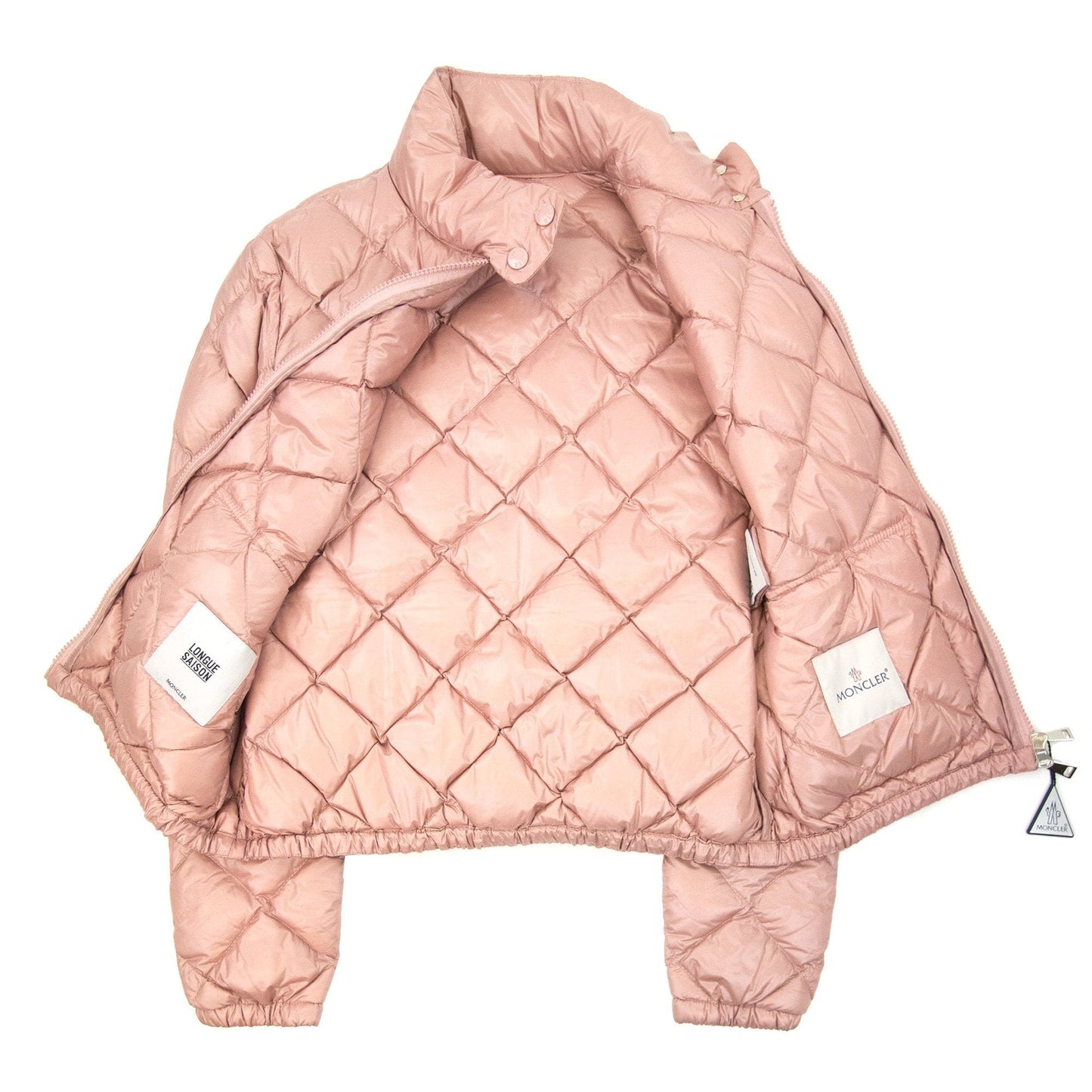 Moncler Women Binic Short Down Jacket Light Pink 510