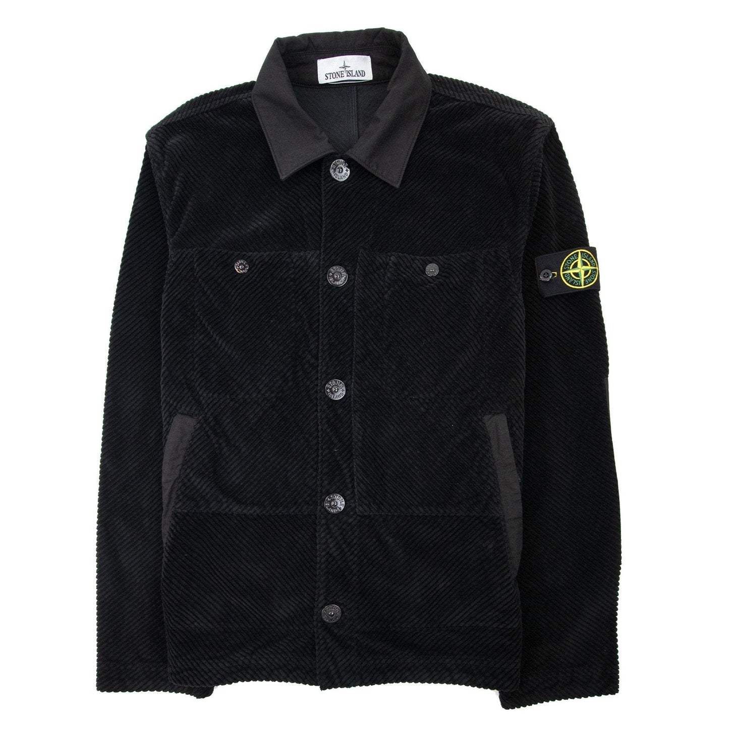 Stone Island Q0411 Corduroy 400 Black V0029