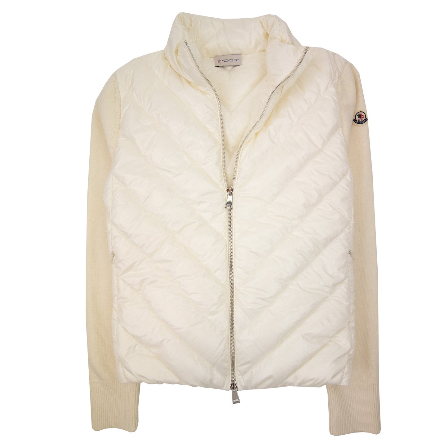 Moncler Women Padded Wool Cardigan Off White 034