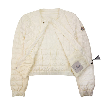 Moncler Women Barneville Short Down Jacket Off White 034