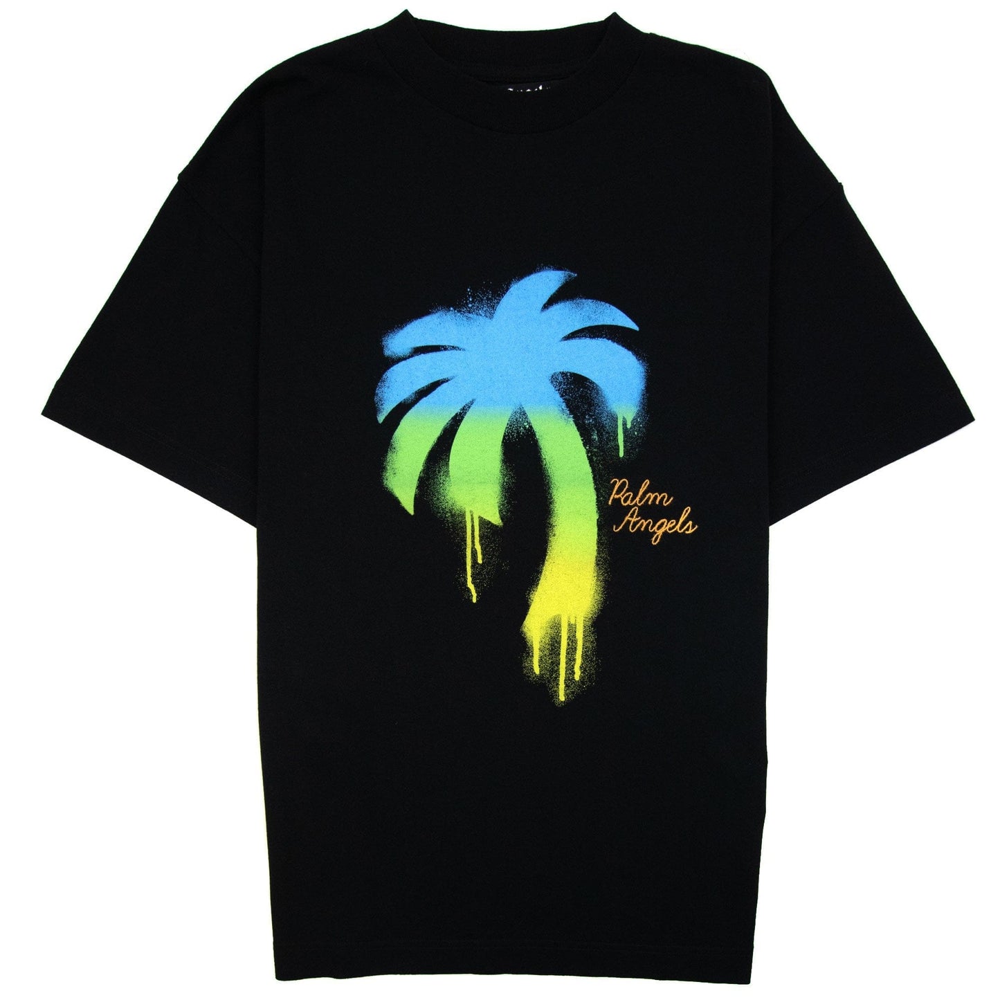 Palm Angels Sprayed Palm Classic Tee Black