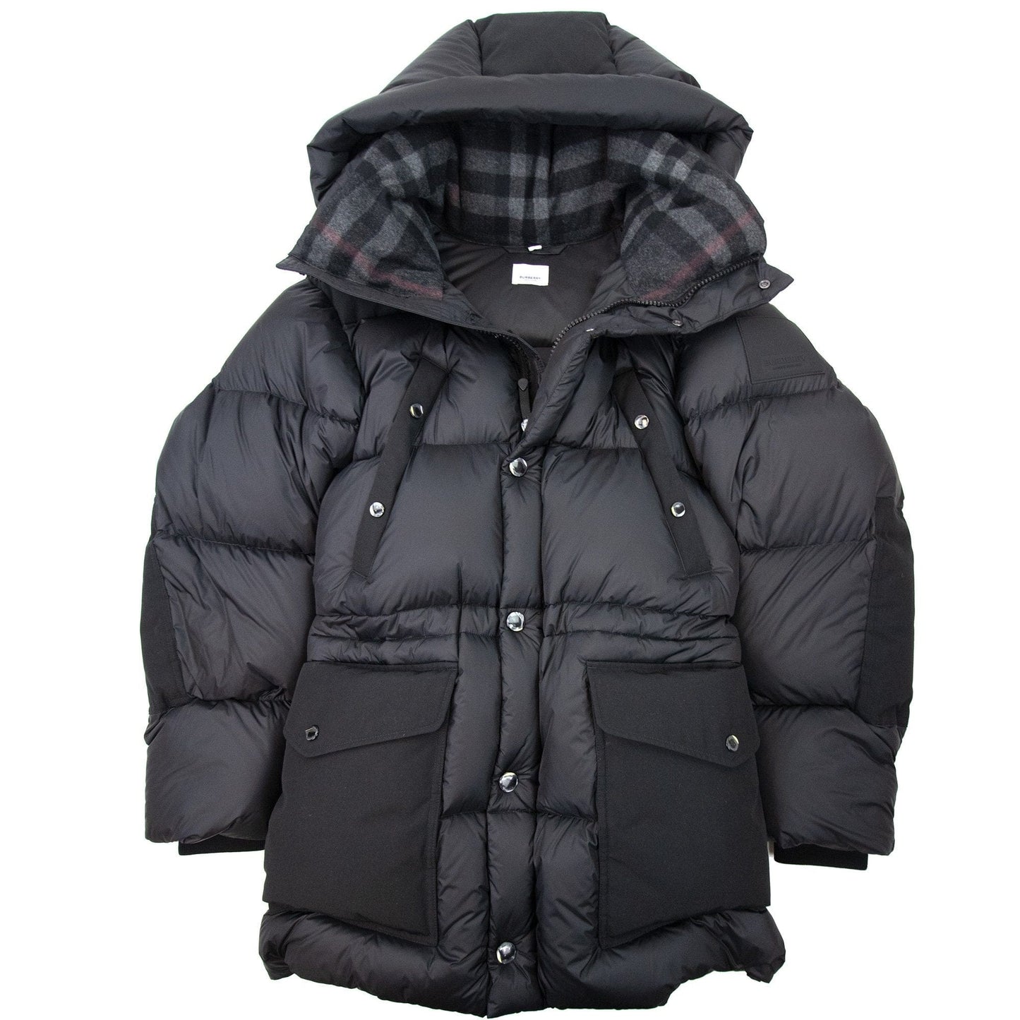 Burberry Logo Applique Puffa Coat