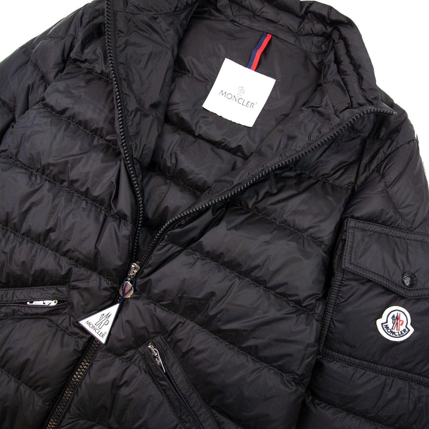 Moncler Agay Short Down Jacket Black 999