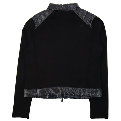 Moncler Women High Neck Shell Knit Cardigan Black 999