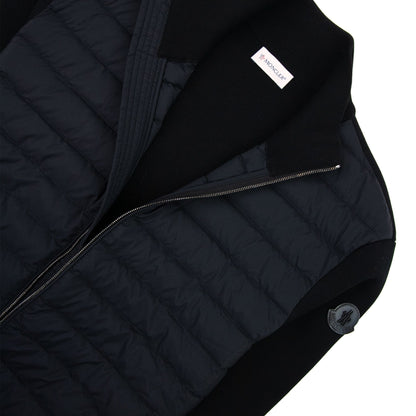 Moncler Padded Cotton Cardigan Black 999