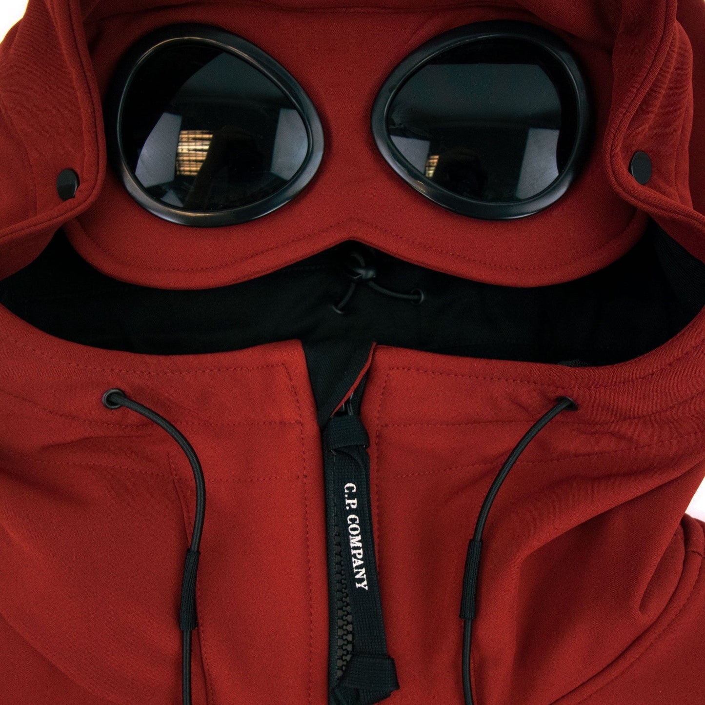 Cp Company Soft Shell Google Jacket Red 585