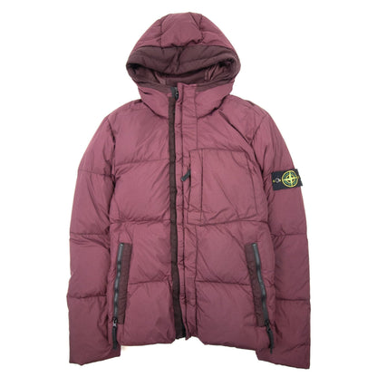 Stone Island 40223 Crinke Reps Ny Down Jacket Burgundy V0012
