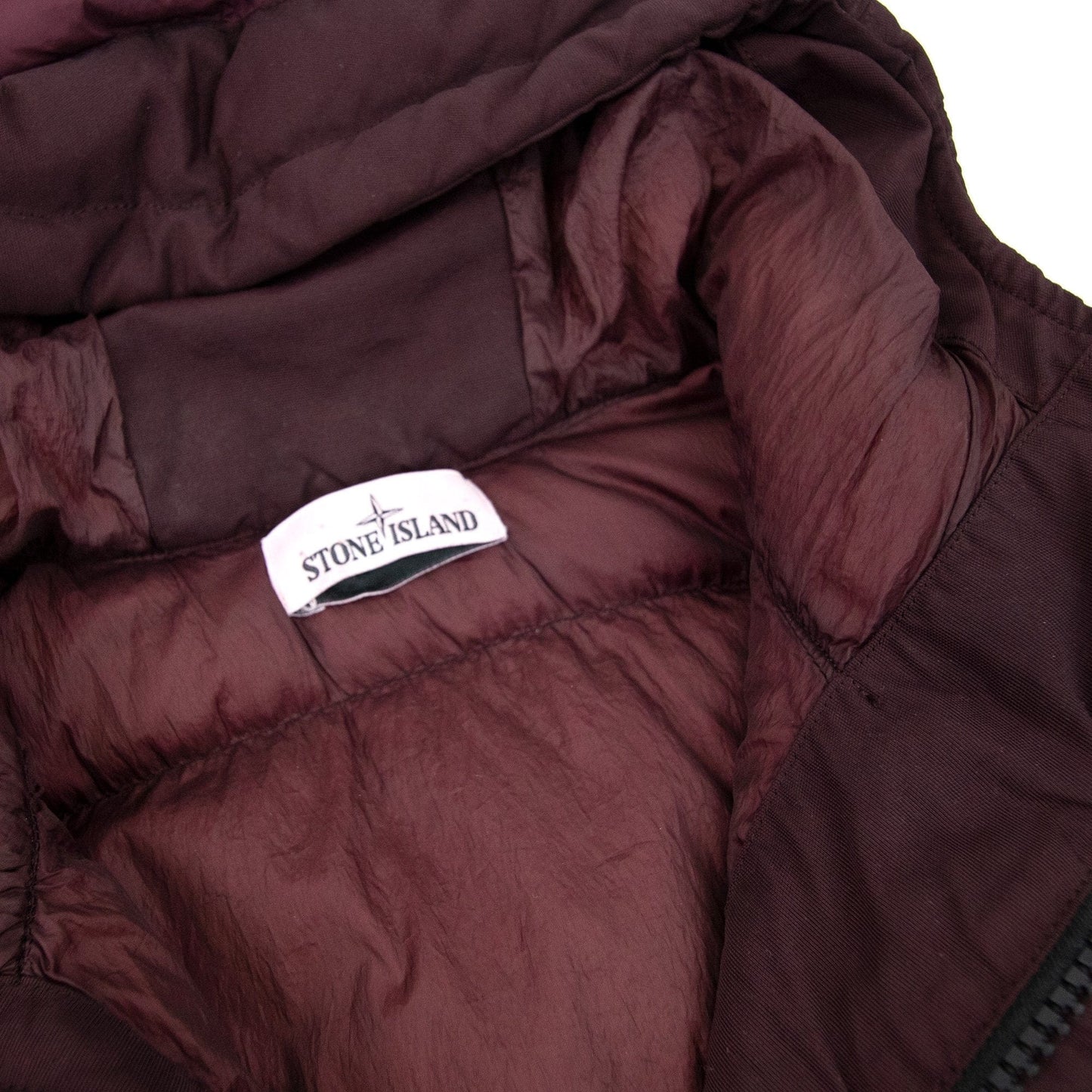 Stone Island 40223 Crinke Reps Ny Down Jacket Burgundy V0012