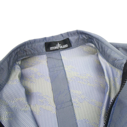 Stone Island Shadow Project Lenticular Zip-up Overshirt Jacket Blue V0022
