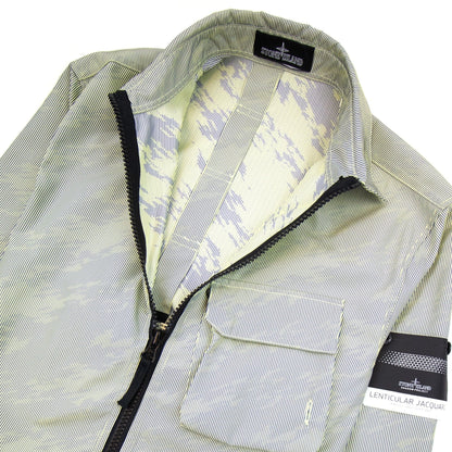 Stone Island Shadow Project Lenticular Zip-up Overshirt Jacket Lemon V0031