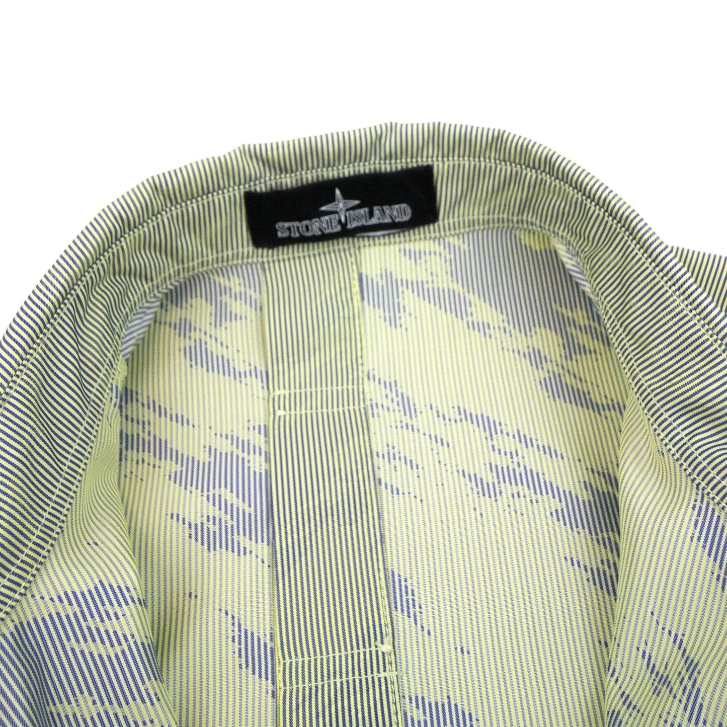 Stone Island Shadow Project Lenticular Zip-up Overshirt Jacket Lemon V0031