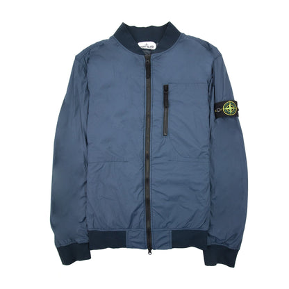 Stone Island 41331 Nylon Tc Bomber Jacket Blue V0024