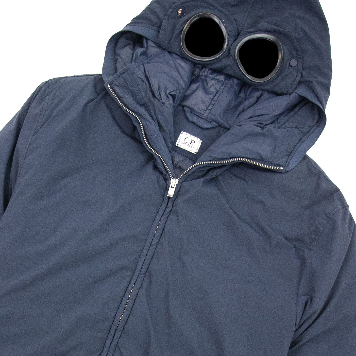 Cp Company Padded Parka With Goggle Hood Navy 881