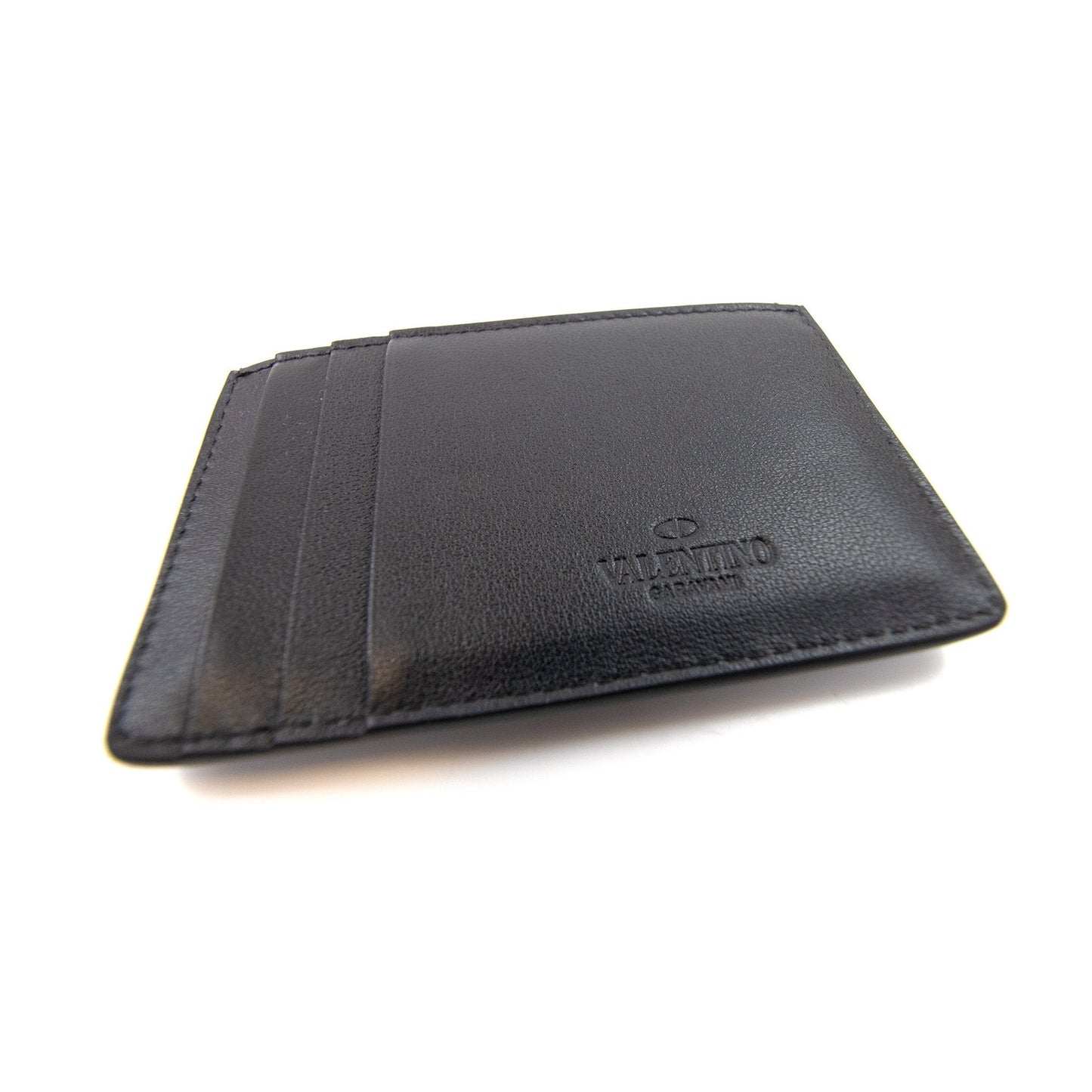 Valentino Rockstud Card Holder Black