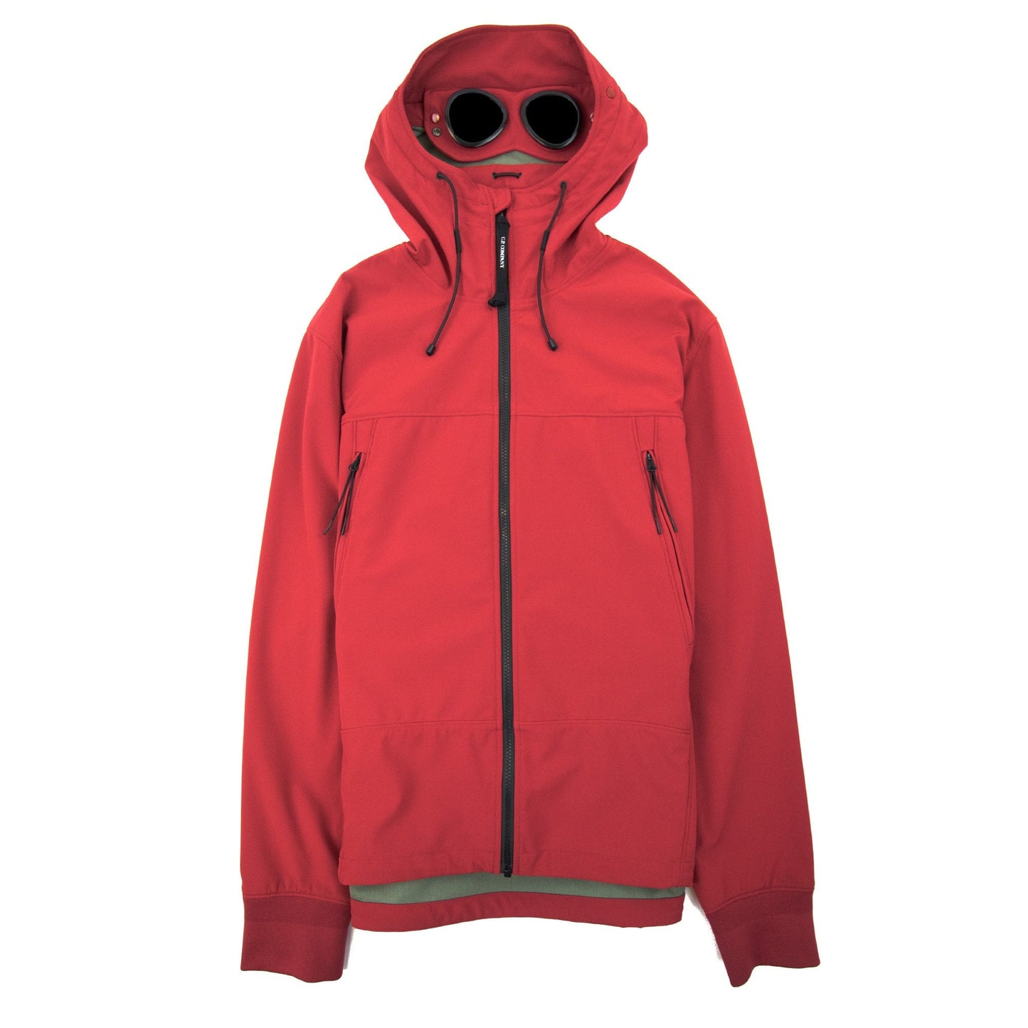 Cp Company Soft Shell Google Jacket Red 559