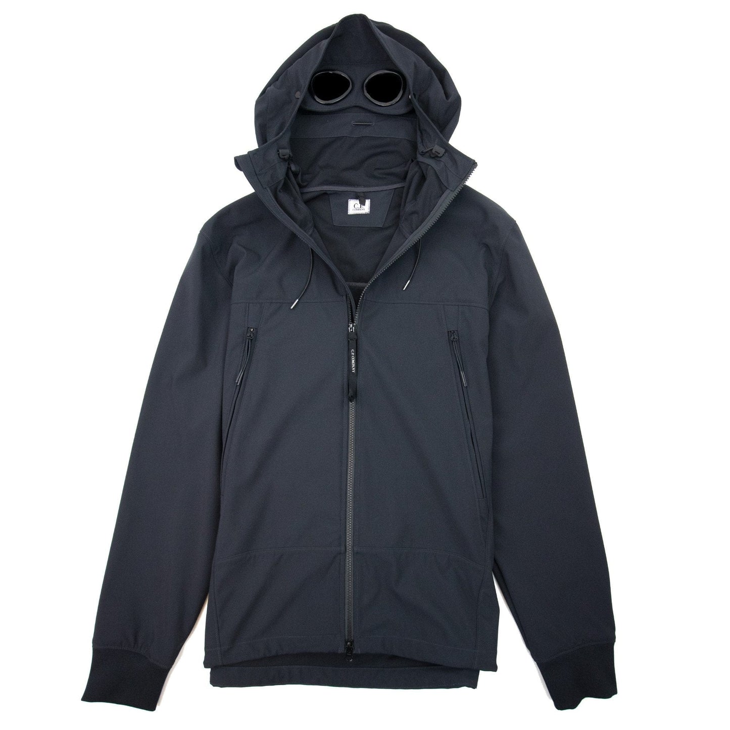 Cp Company Soft Shell Goggle Jacket Navy/black