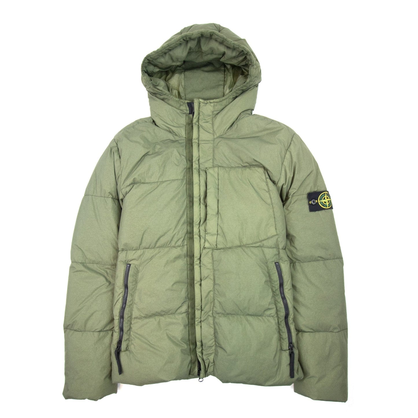 Stone Island 40223 Crinke Reps Ny Down Jacket Khaki V0055