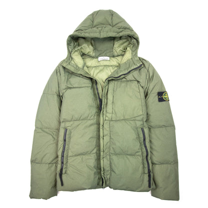 Stone Island 40223 Crinke Reps Ny Down Jacket Khaki V0055