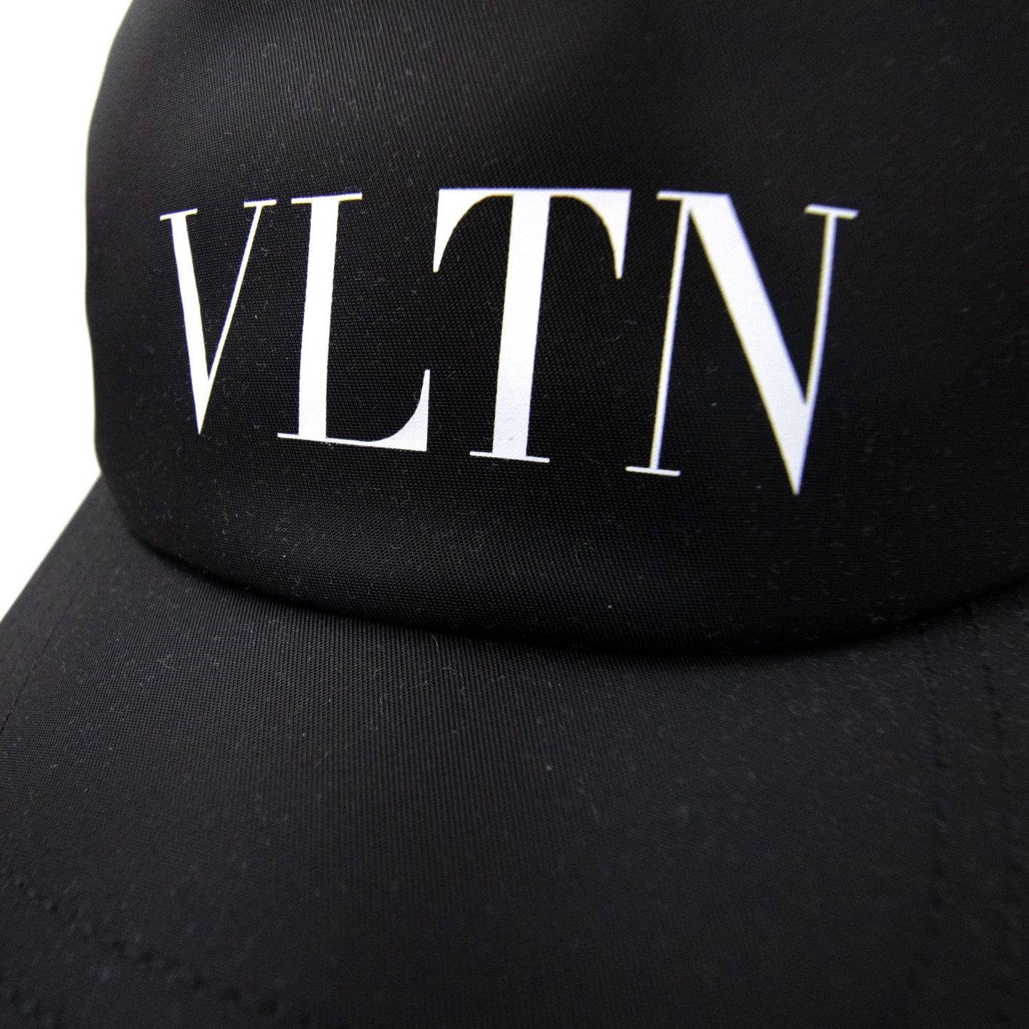 Valentino Vltn Nylon Baseball Cap Black