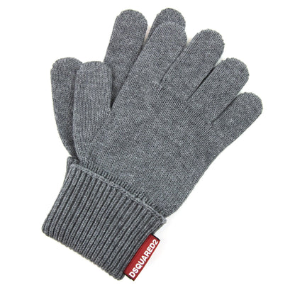 Dsquared2 Warmy Hat &amp; Gloves Knit Set Grey