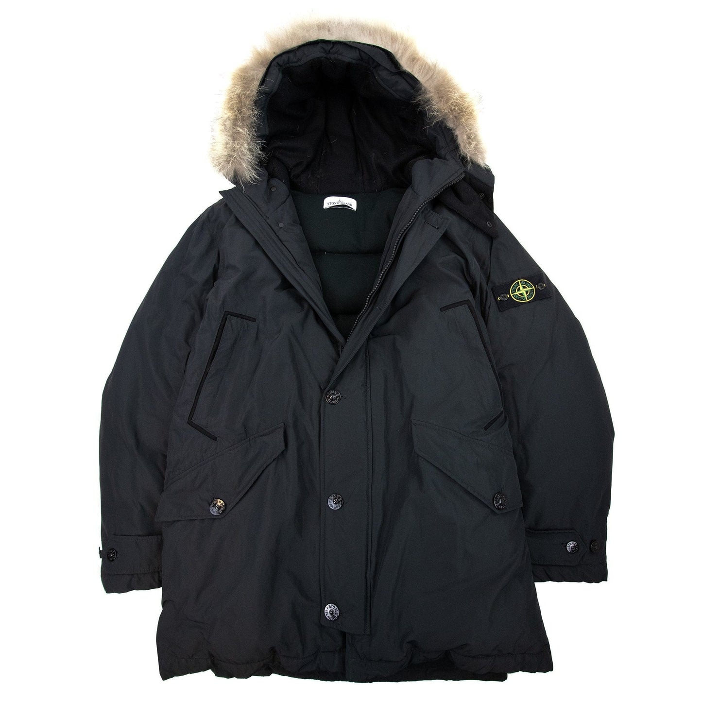 Stone Island 41926 Parka Down Jacket Dark Grey V0078