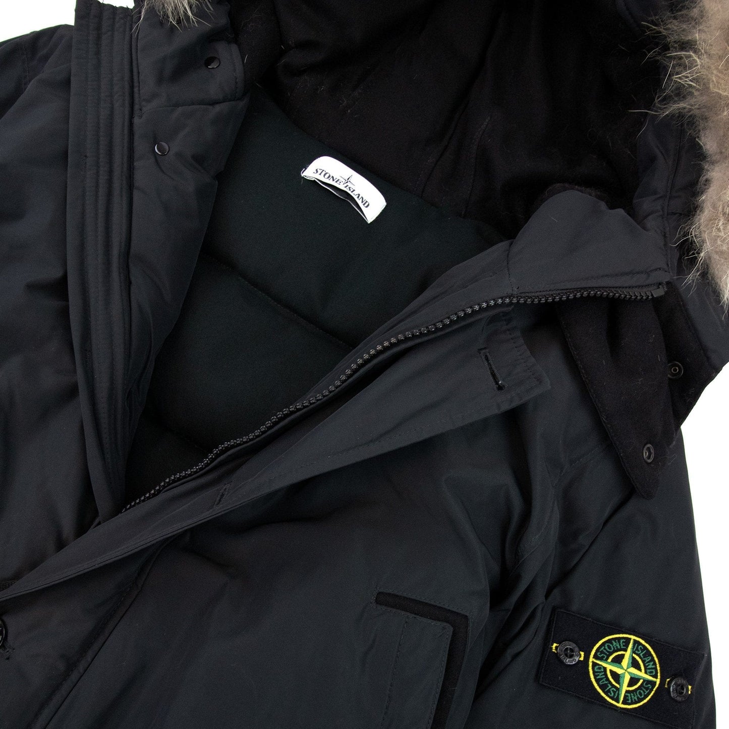 Stone Island 41926 Parka Down Jacket Dark Grey V0078