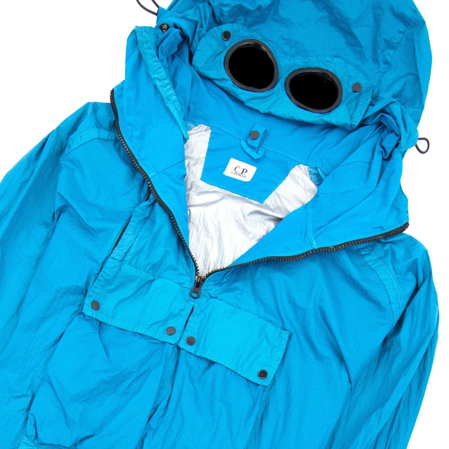 Cp Company Nyfoil Half Zip Jacket Blue 829