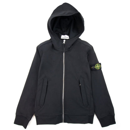 Stone Island Junior 640134 Light Soft Shell-r Jacket Black V0029