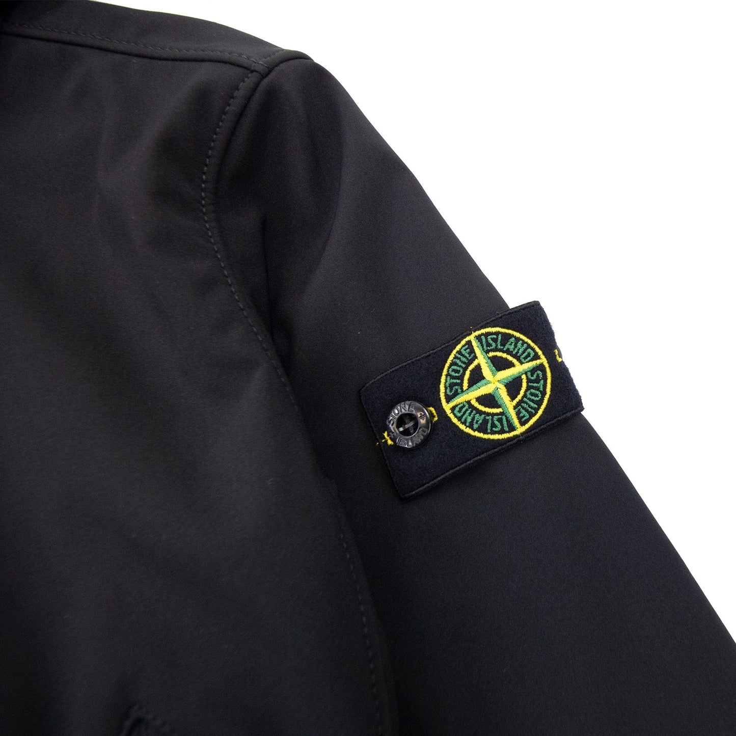 Stone Island Junior 640134 Light Soft Shell-r Jacket Black V0029