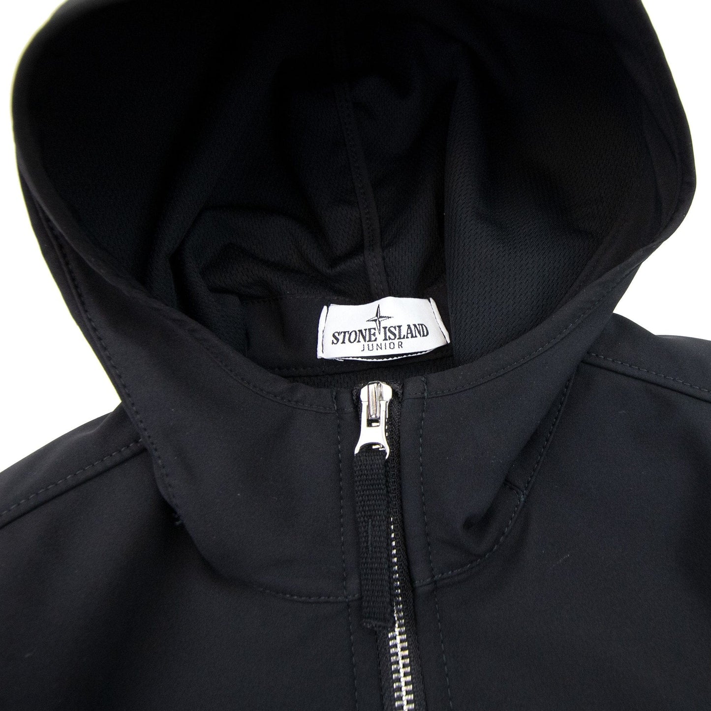 Stone Island Junior 640134 Light Soft Shell-r Jacket Black V0029