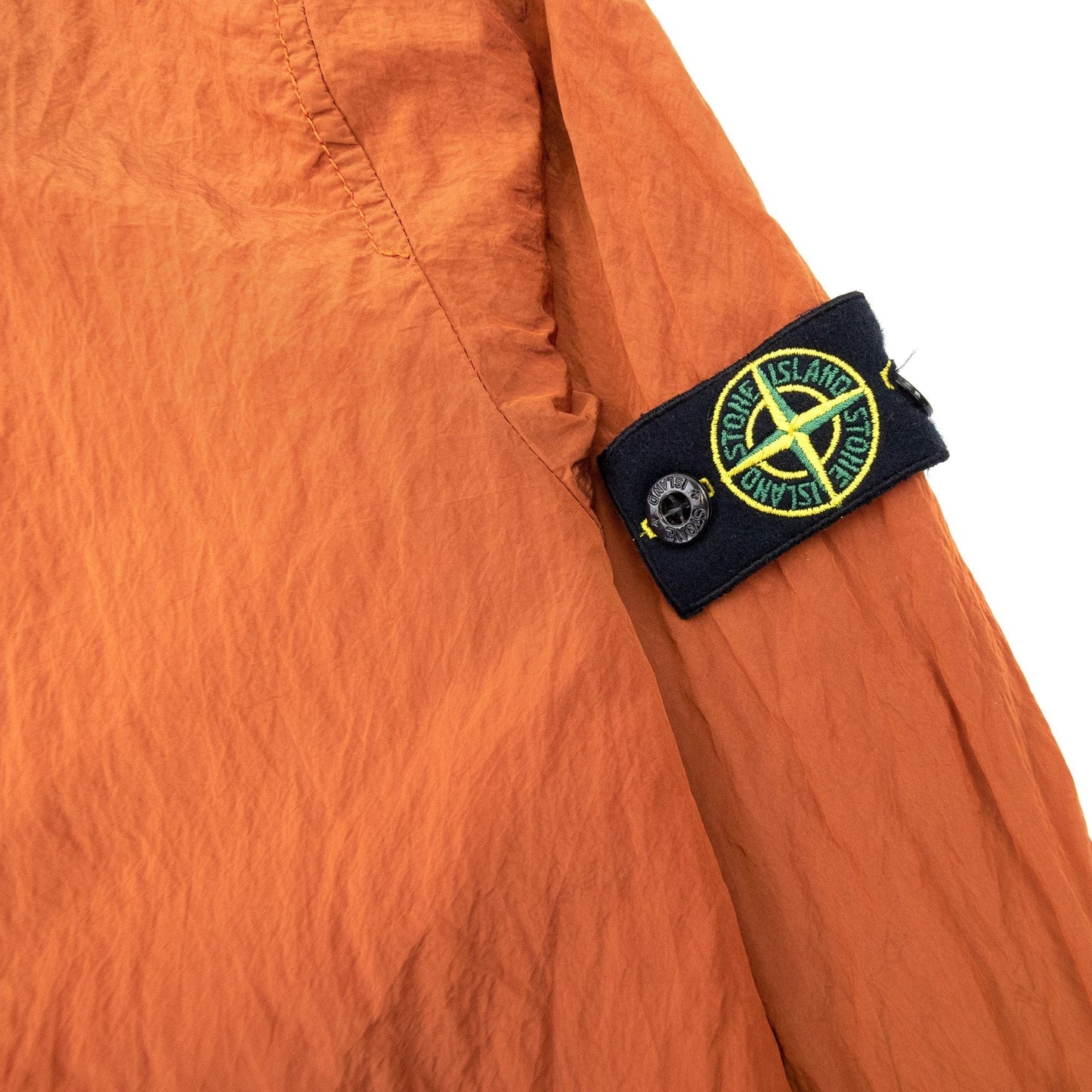 Stone Island Junior 40518 Nylon Bomber Jacket Orange V0032