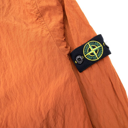 Stone Island Junior 40518 Nylon Bomber Jacket Orange V0032