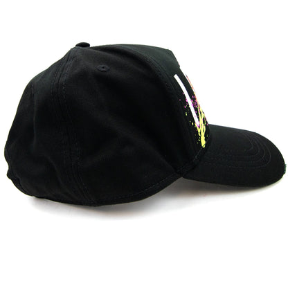 Dsquared2 Icon Splatter Cap Black