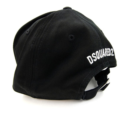 Dsquared2 Icon Splatter Cap Black